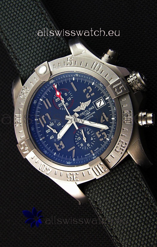Breitling Avenger BANDIT Titanium Case Swiss Replica Watch Black Dial 1:1 Mirror Replica Watch
