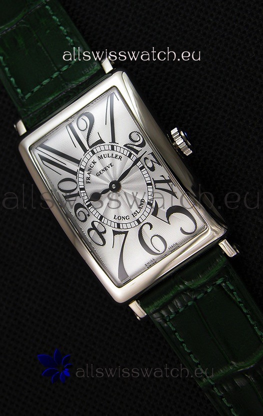 Franck Muller Long Island Ladies Replica Watch in Swiss Quartz Movement Green Strap 