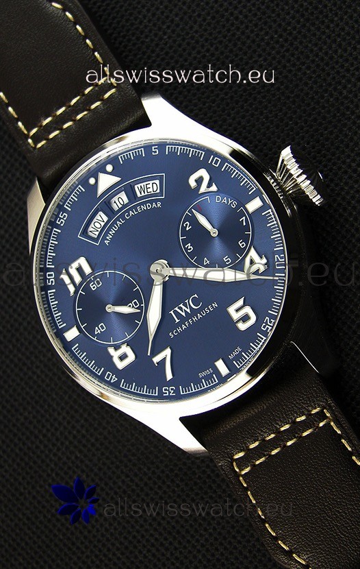 IWC Big Pilot Annual Calender Steel Blue Le Petit Prince Edition 1:1 Mirror Replica