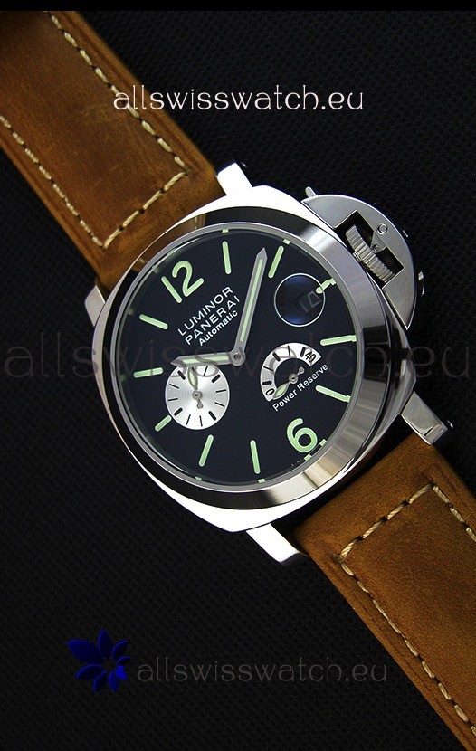 Panerai Luminor Power Reserve Japanese Replica Watch in Steel Case