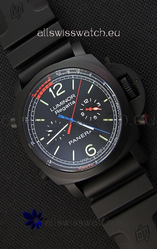 Panerai Luminor Regatta Japanese Replica Watch in PVD Case