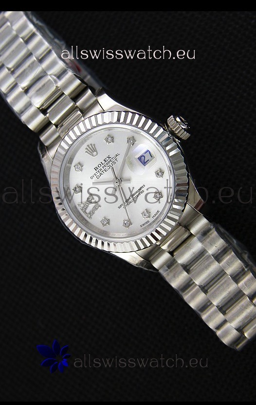 Rolex Datejust Ladies Star Diamonds Markers Swiss Watch CAL.2236 Movement 1:1 Mirror Replica