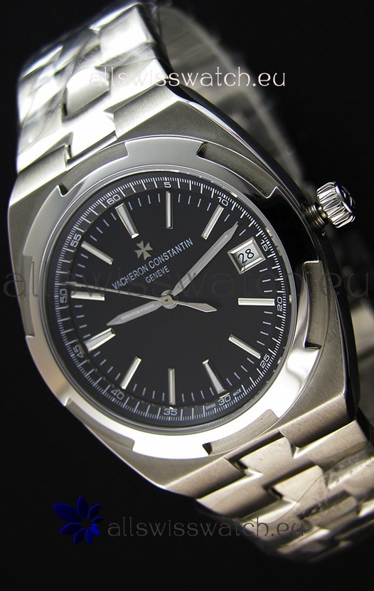 Vacheron Constantin Overseas Black Dial Swiss Replica 1:1 Mirror Watch 