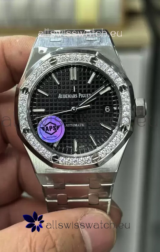 Audemars Piguet Royal Oak 37MM Black Dial Watch in 3120 Movement - 1:1 Mirror Replica