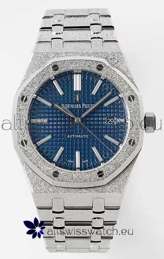 Audemars Piguet Royal Oak 15410BC 41MM Blue Dial 904L Steel CALIBRE 3120 Movement 1:1 Mirror Replica