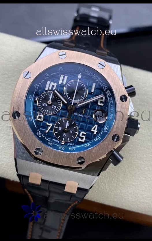 Audemars Piguet Royal Oak Offshore Blue Dial Chronograph 1:1 Mirror Replica Watch - 904L Steel