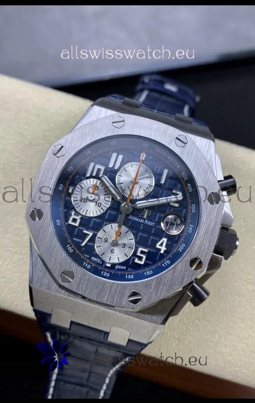 Audemars Piguet Royal Oak Offshore Blue Dial Chronograph 1:1 Mirror Replica Watch - 904L Steel