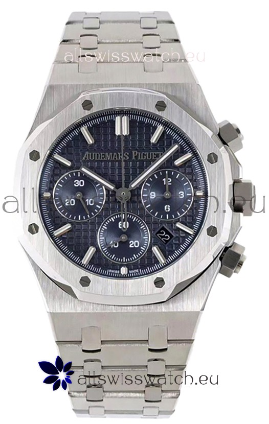 Audemars Piguet Royal Oak Chronograph 1:1 Mirror Replica - 904L Steel in Blue Dial 41MM