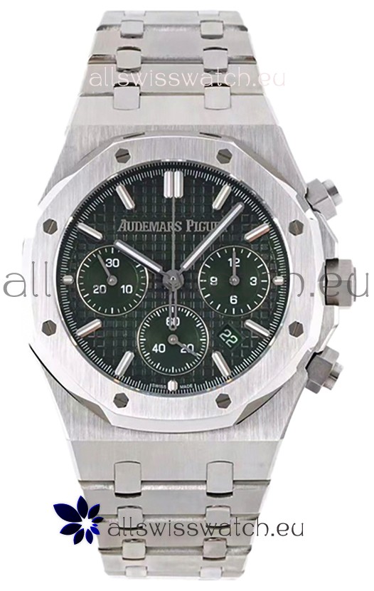 Audemars Piguet Royal Oak Chronograph 1:1 Mirror Replica - 904L Steel in Green Dial 41MM