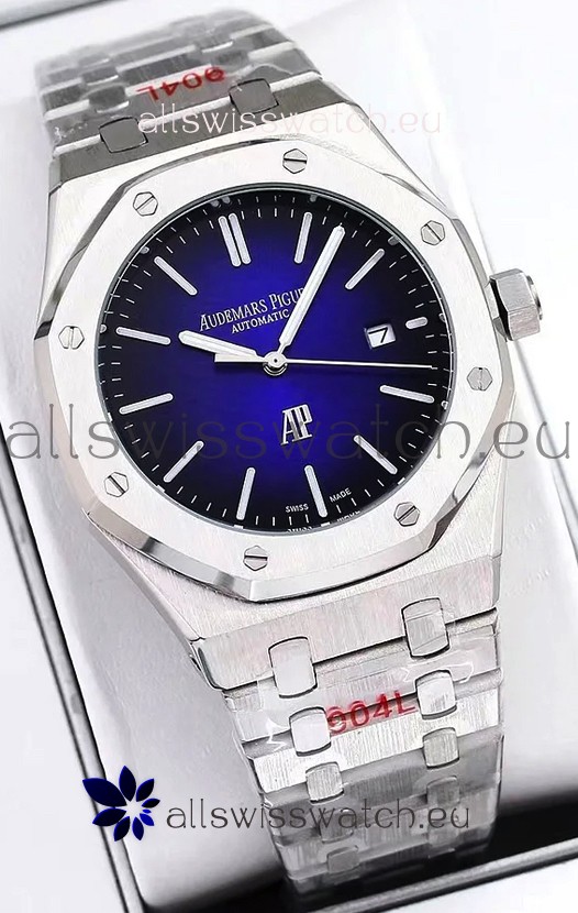 Audemars Piguet Royal Oak Jumbo Extra Thin Edition Watch in Blue Dial - 39MM in 904L Steel Case