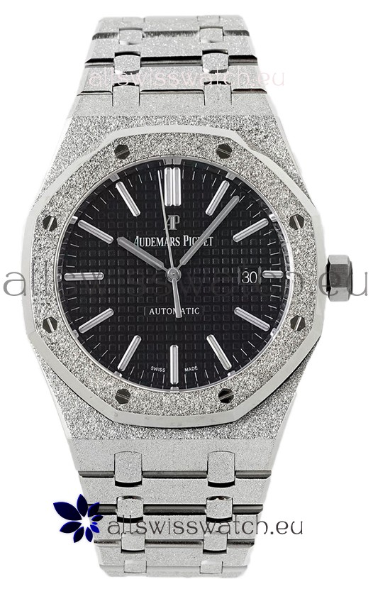 Audemars Piguet Royal Oak Frosted 37MM Self-Winding Black Dial 1:1 Mirror Replica Watch