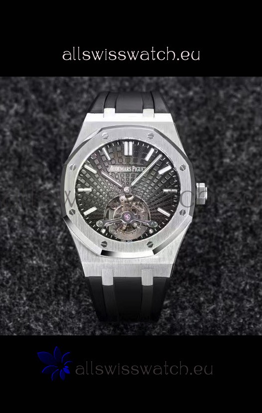 Audemars Piguet Royal Oak Tourbillon 41mm in 904L Casing - Grey Tapisserie Dial 1:1 Ultimate Replica