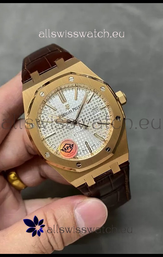Audemars Piguet Royal Oak 15510 50th Anniversary 41MM White Dial Rose Gold 41MM 1:1 Mirror Replica
