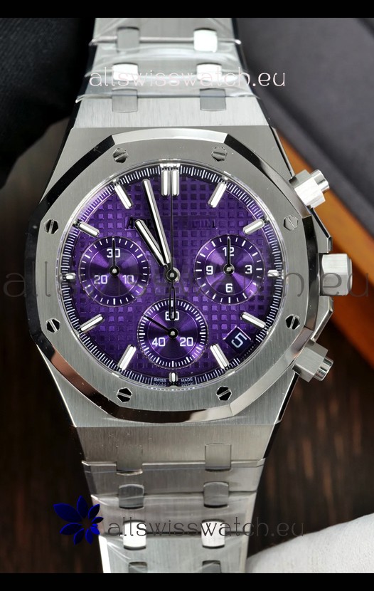 Audemars Piguet Royal Oak 26240 Purple Dial Superclone Replica Watch