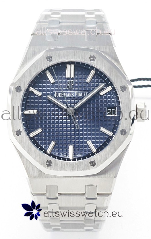 Audemars Piguet Royal Oak 15500 41MM 904L Steel Blue Dial Super Clone Replica Watch 