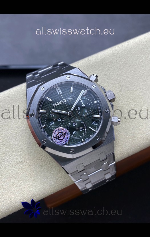 Audemars Piguet Royal Oak Chronograph 1:1 Mirror Replica - 904L Steel in Green Dial 41MM