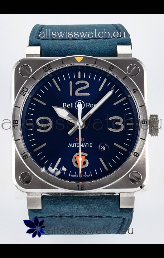Bell & Ross BR03-93 GMT Edition Blue Dial 1:1 Mirror Replica Watch 