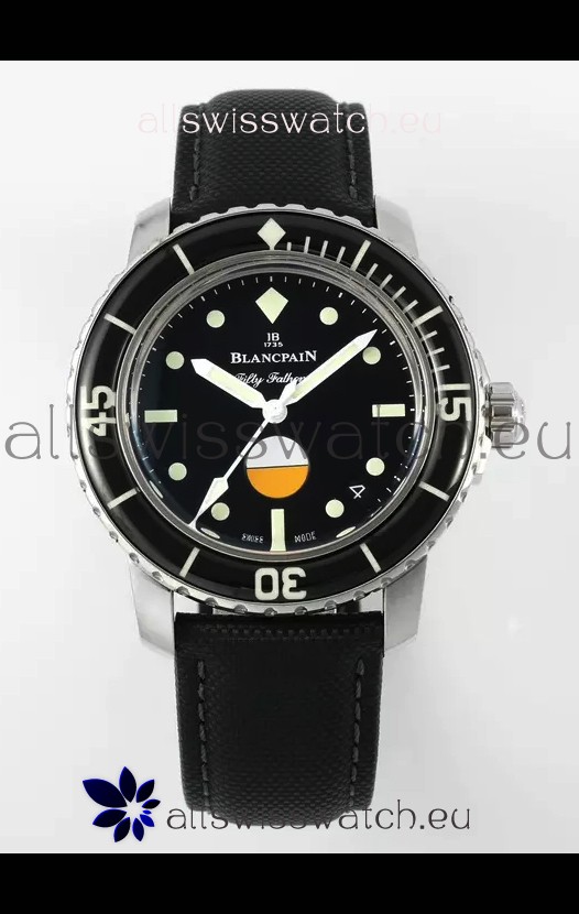 Blancpain Fifty Fathoms MIL-SPEC HODINKEE 1:1 904L Stainless Steel Swiss Replica Watch 