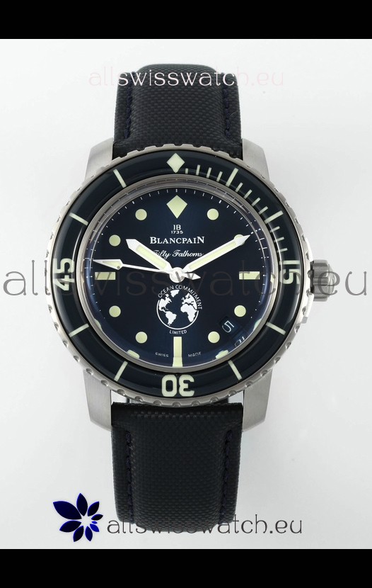 Blancpain Fifty Fathoms OCEAN COMMITMENT III 1:1 904L Stainless Steel Swiss Replica Watch 