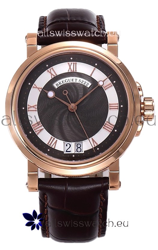 Breguet Marine Automatic Big Date 5817 Rose Gold Watch in Brown Dial 