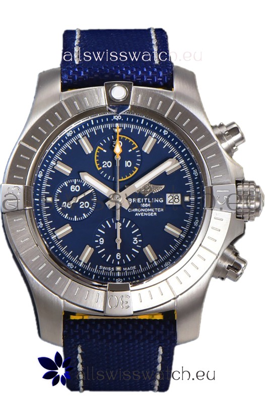 Breitling Avenger Bandit Blue Dial 1:1 Mirror Swiss Replica Watch 