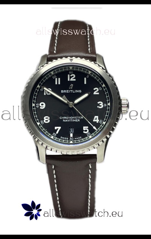 Breitling Navitimer Aviator 8 Automatic 41 Black Dial 1:1 Mirror Swiss Replica Watch 