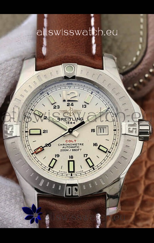 Breitling Chronometre COLT 41 White Dial Swiss Automatic Replica Watch