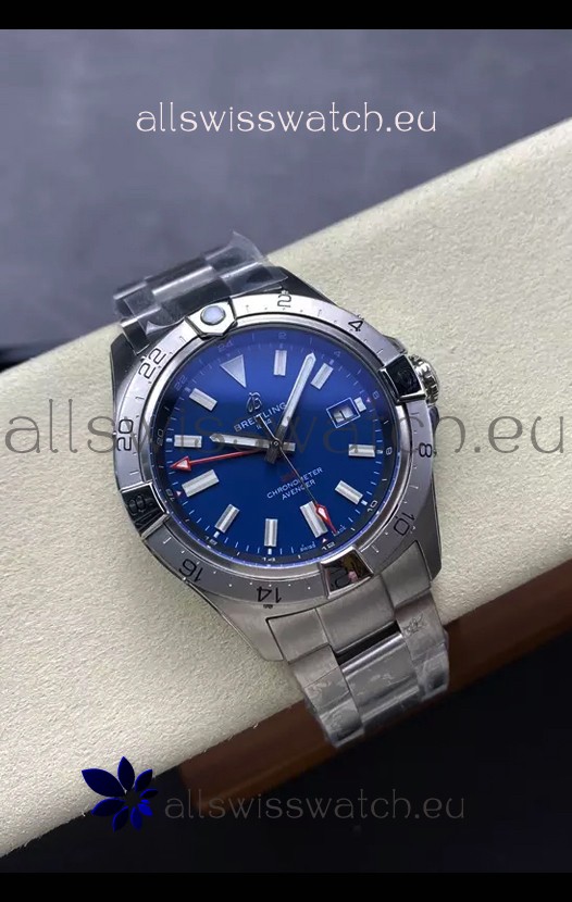 Breitling Avenger GMT Automatic 44 Swiss 1:1 Super Clone Replica Watch - Blue Dial 