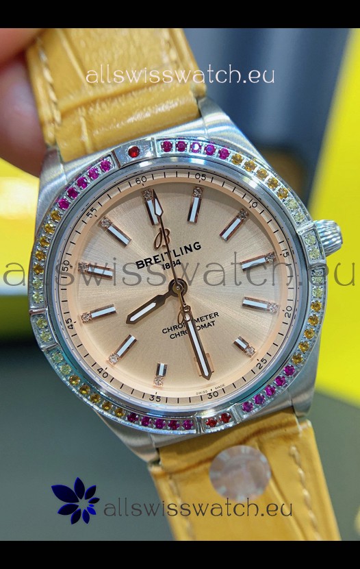 Breitling Chronomat Automatic 36MM 1:1 Mirror Swiss Replica Watch Steel Case