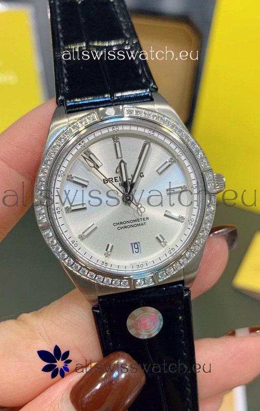 Breitling Chronomat Automatic 36MM 1:1 Mirror Swiss Replica Watch Steel Case