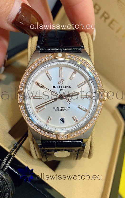Breitling Chronomat Automatic 36MM 1:1 Mirror Swiss Replica Watch Steel Case