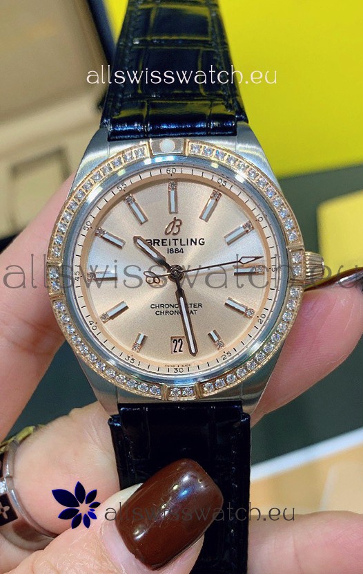 Breitling Chronomat Automatic 36MM 1:1 Mirror Swiss Replica Watch Steel Case