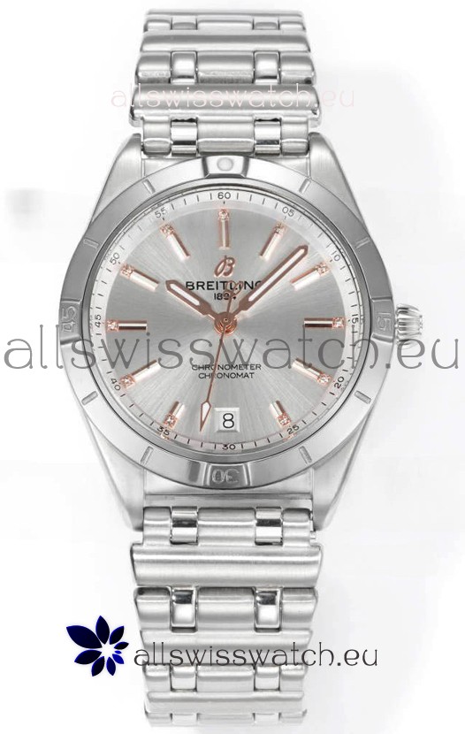 Breitling Chronomat 36MM Stainless Steel Casing 1:1 Mirror Replica Watch Steel Dial