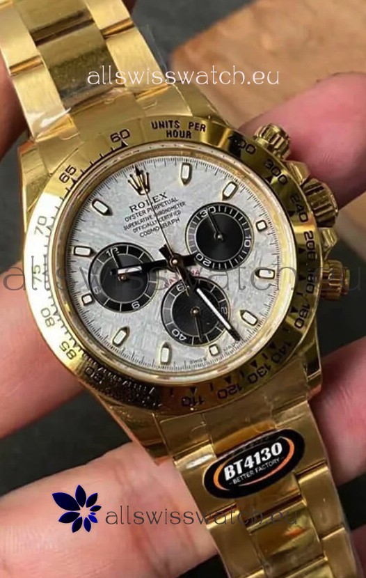 Rolex Cosmograph Daytona M116508-0015 Yellow Gold Original Cal.4130 Movement - 904L Steel Watch