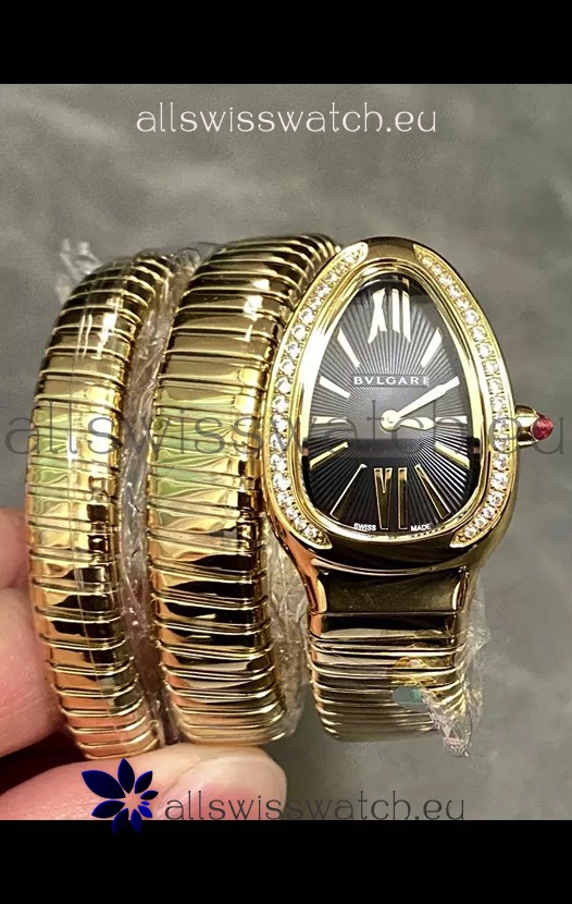 Bvlgari Serpenti Tubogas Double Spiral Rose Gold Super Clone Replica Watch