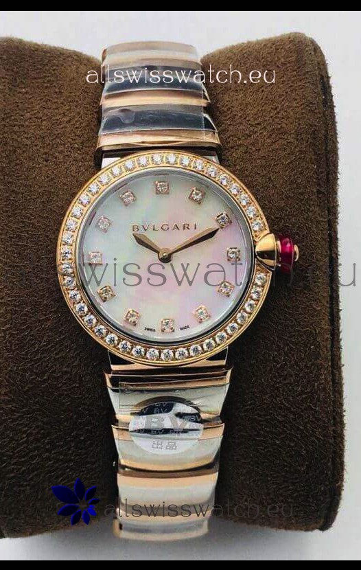 Bvlgari LVCEA Edition Watch in Two Tone Rose Gold Steel - 1:1 Mirror Replica