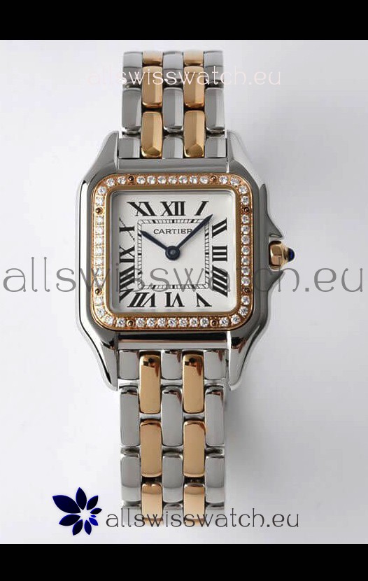 PANTHERE de Cartier Edition 27mm 1:1 Mirror Swiss Watch Rose Gold Two Tone Casing