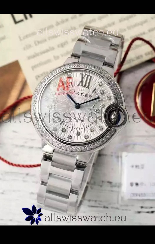 Ballon De Cartier Swiss Automatic 1:1 Mirror Quality 33MM in Stainless Steel