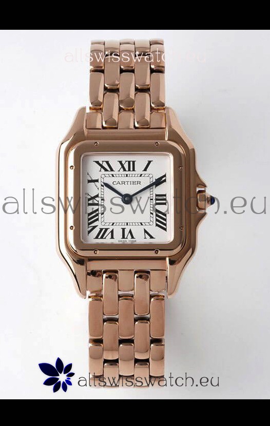 PANTHERE de Cartier Edition 27MM 1:1 Mirror Swiss Watch Rose Gold Casing