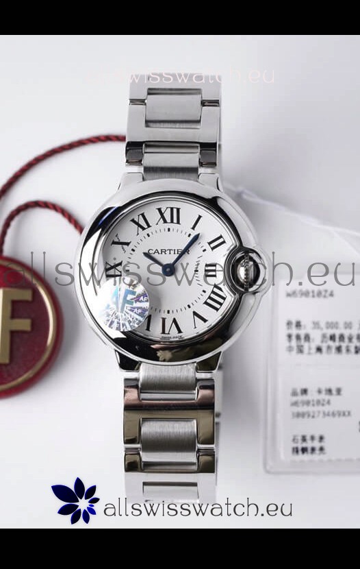 Ballon De Cartier Swiss Quartz 1:1 Mirror Quality 28MM in Steel Casing