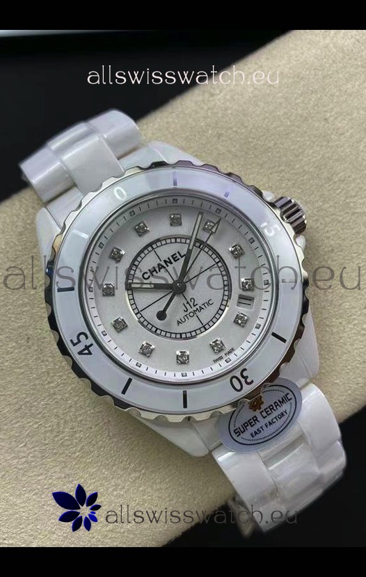Chanel J12 38MM White Ceramic Case Watch Automatic 1:1 Mirror Replica Watch