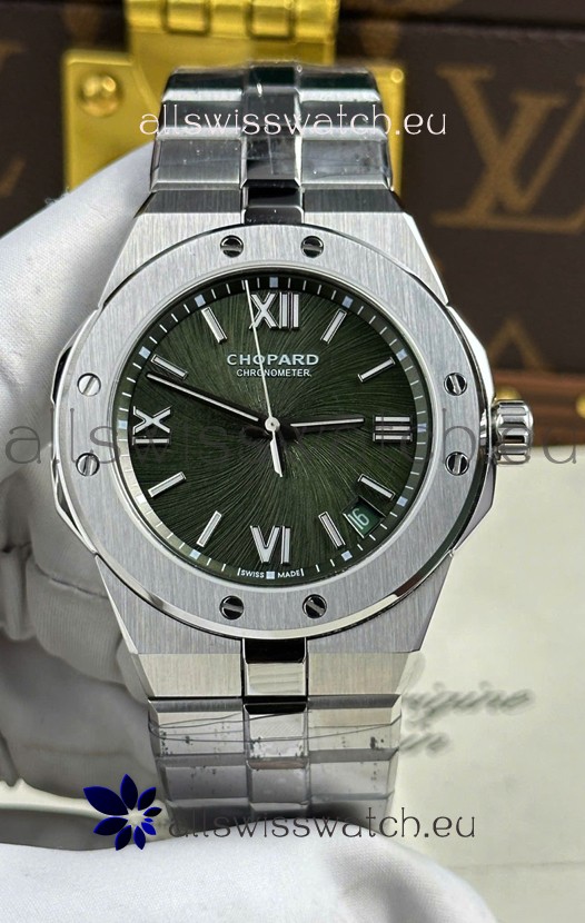 Chopard Alpine Eagle Stainless Steel Green Dial Super Clone Replica Watch 