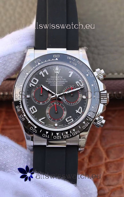 Rolex Cosmograph Daytona 116509 White Gold Original Cal.4130 Movement - 904L Steel Watch