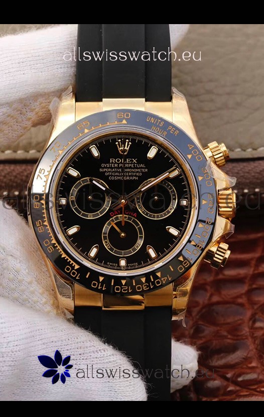 Rolex Cosmograph Daytona 116508 Yellow Gold Original Cal.4130 Movement - 904L Steel Watch