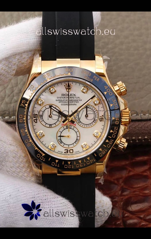 Rolex Cosmograph Daytona 116508 Yellow Gold Original Cal.4130 Movement - 904L Steel Watch