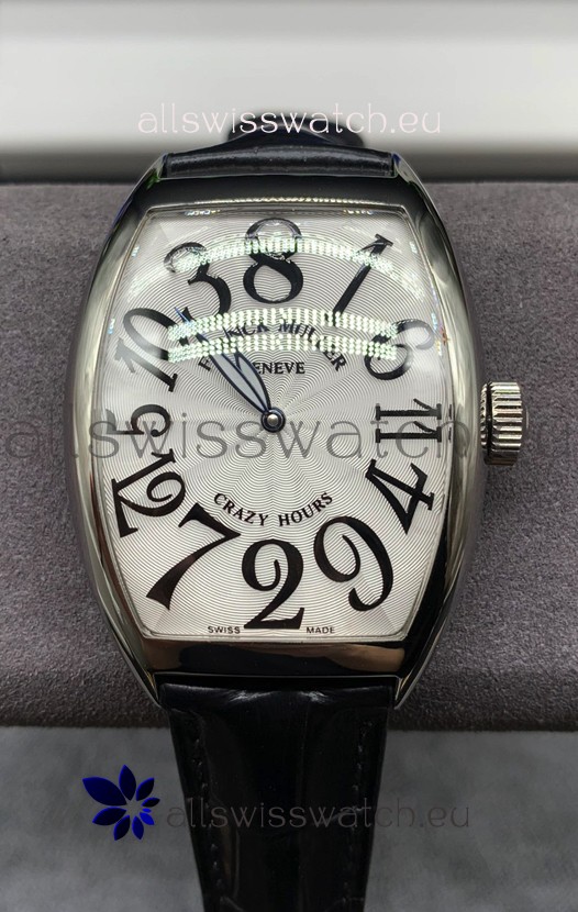Franck Muller Crazy Hours Automatic Swiss Super Clone Replica Watch in White dial