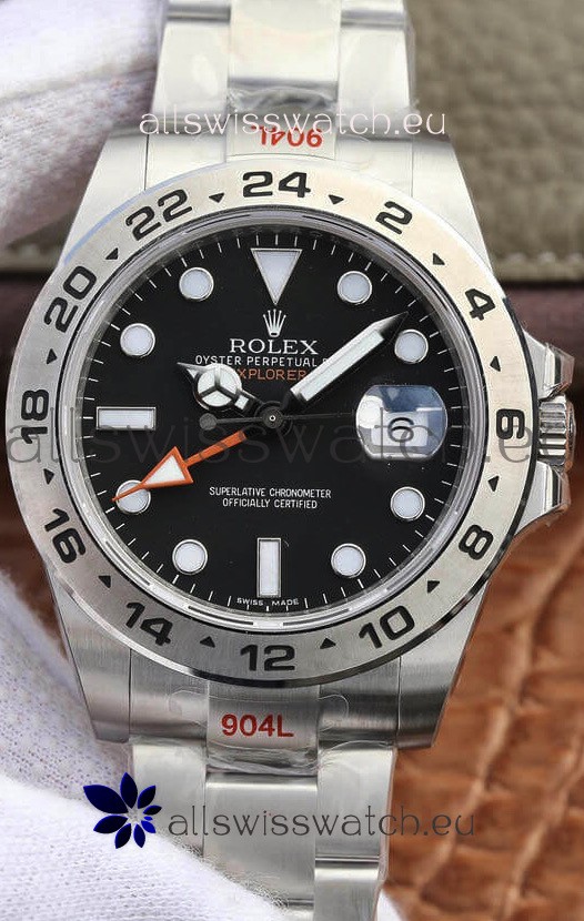 Rolex Explorer M216570-001 1:1 Mirror Replica Watch - Black Dial in 904L Steel 42MM