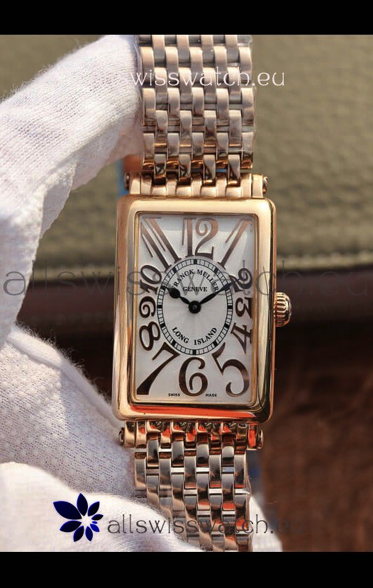 Franck Muller Long Island Pink Gold Swiss Watch in Swiss Quartz Movement