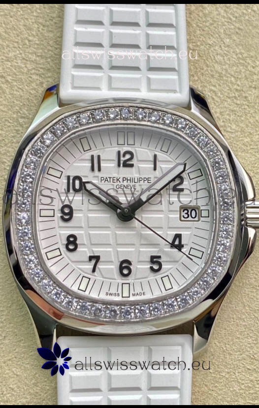 Patek Philippe Aquanaut LUCE 5072A-001 Quartz Swiss Replica Watch in White Dial 35MM