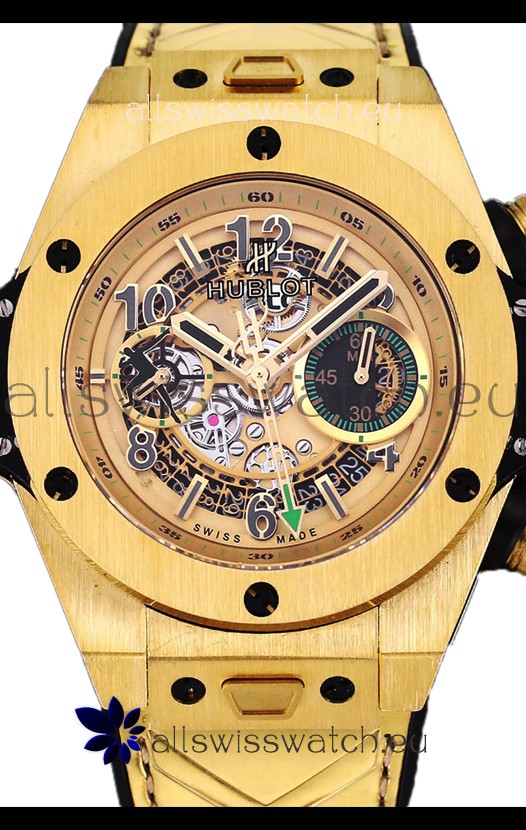 Hublot Big Bang Unico Yellow Magic PVD 1:1 Mirror Edition Swiss Replica Watch